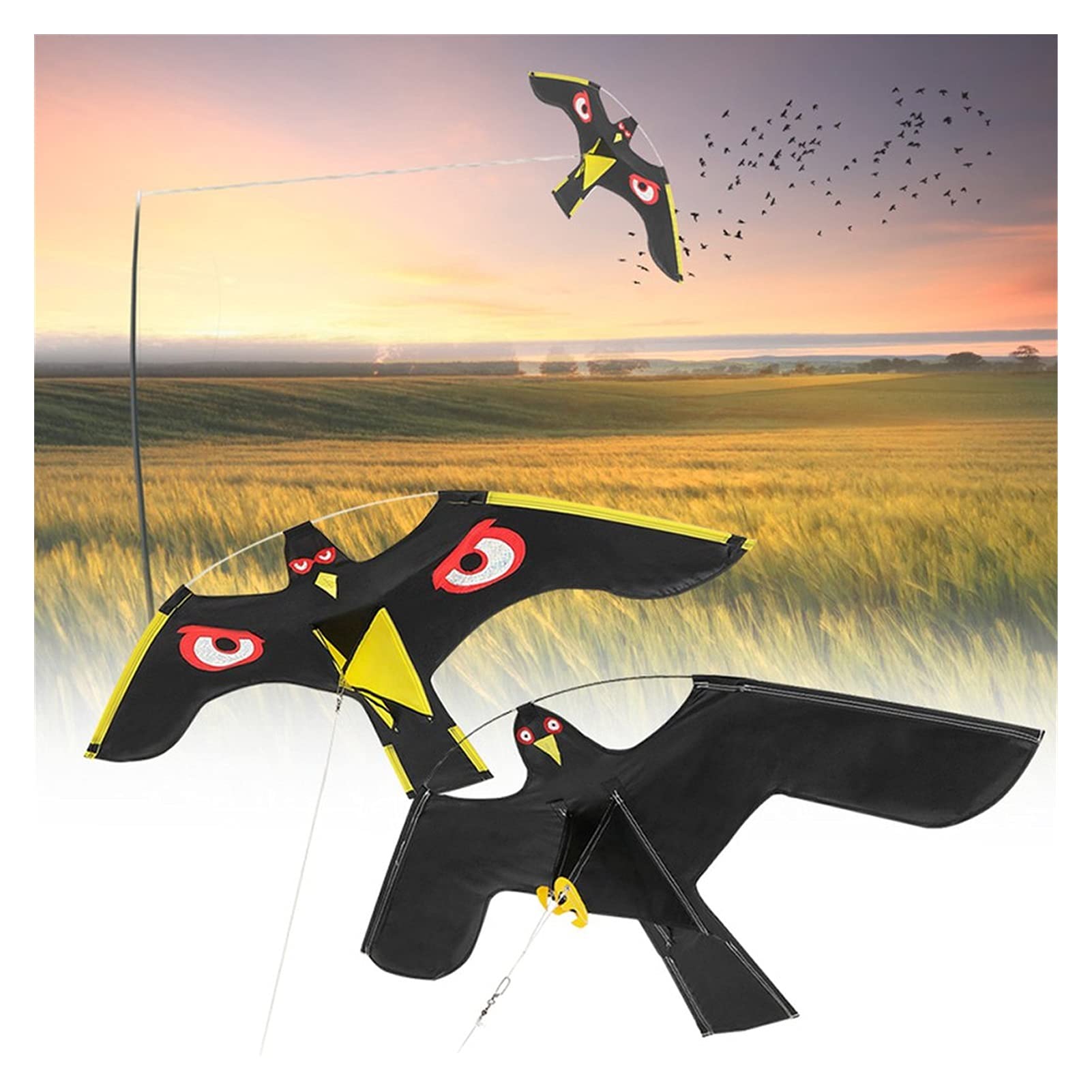 Amazon.co.jp: 凧 1.2mの 飛ぶ鳥の畑凧鳥の見事な鳥カイト怖い鳥カイト